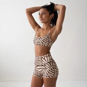 Salted Active Swim Bralette - Coral Sands